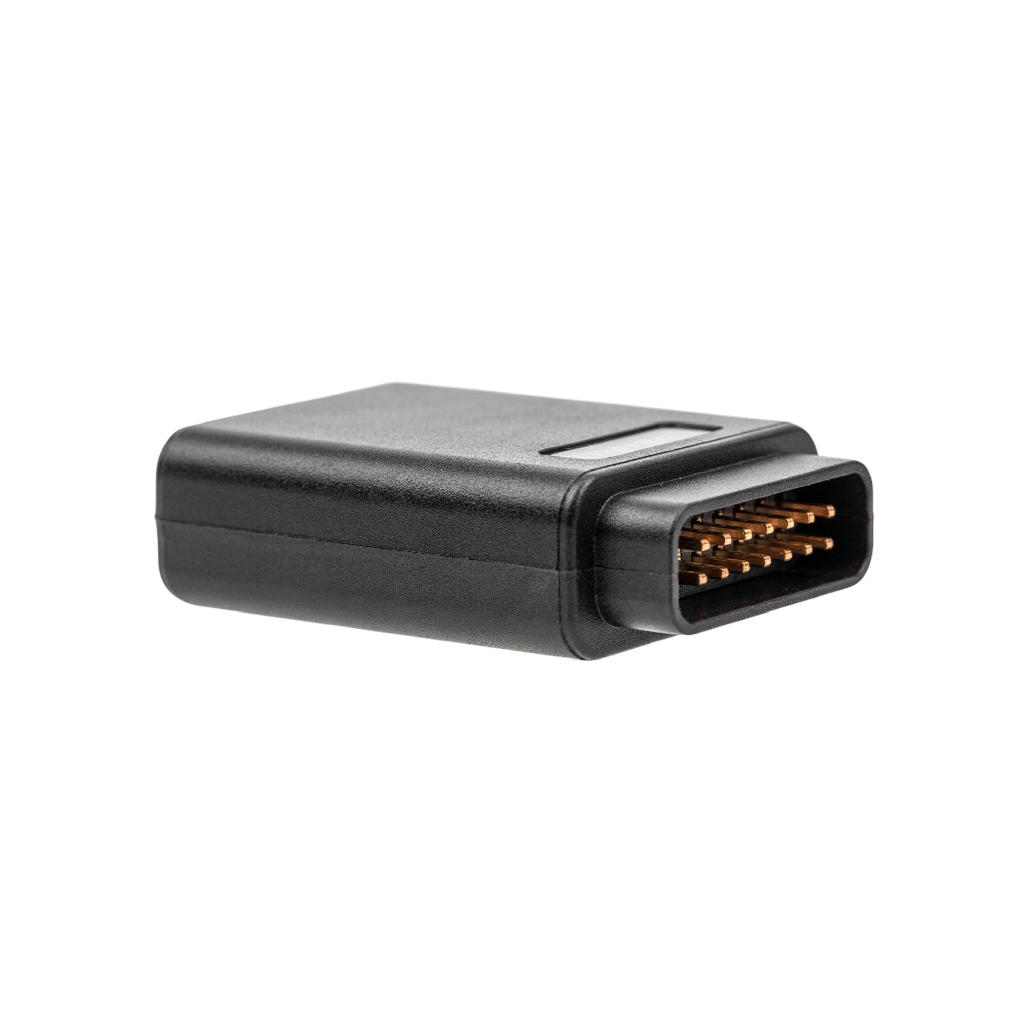 Compact black Bluetooth OBD2 diagnostic adapter